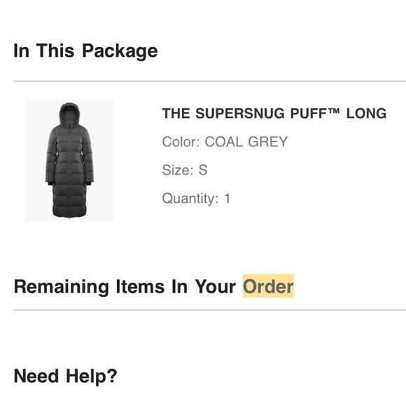 Aritzia THE SUPERSNUG PUFF Long S in Charcoal Grey - Picture 3 of 10